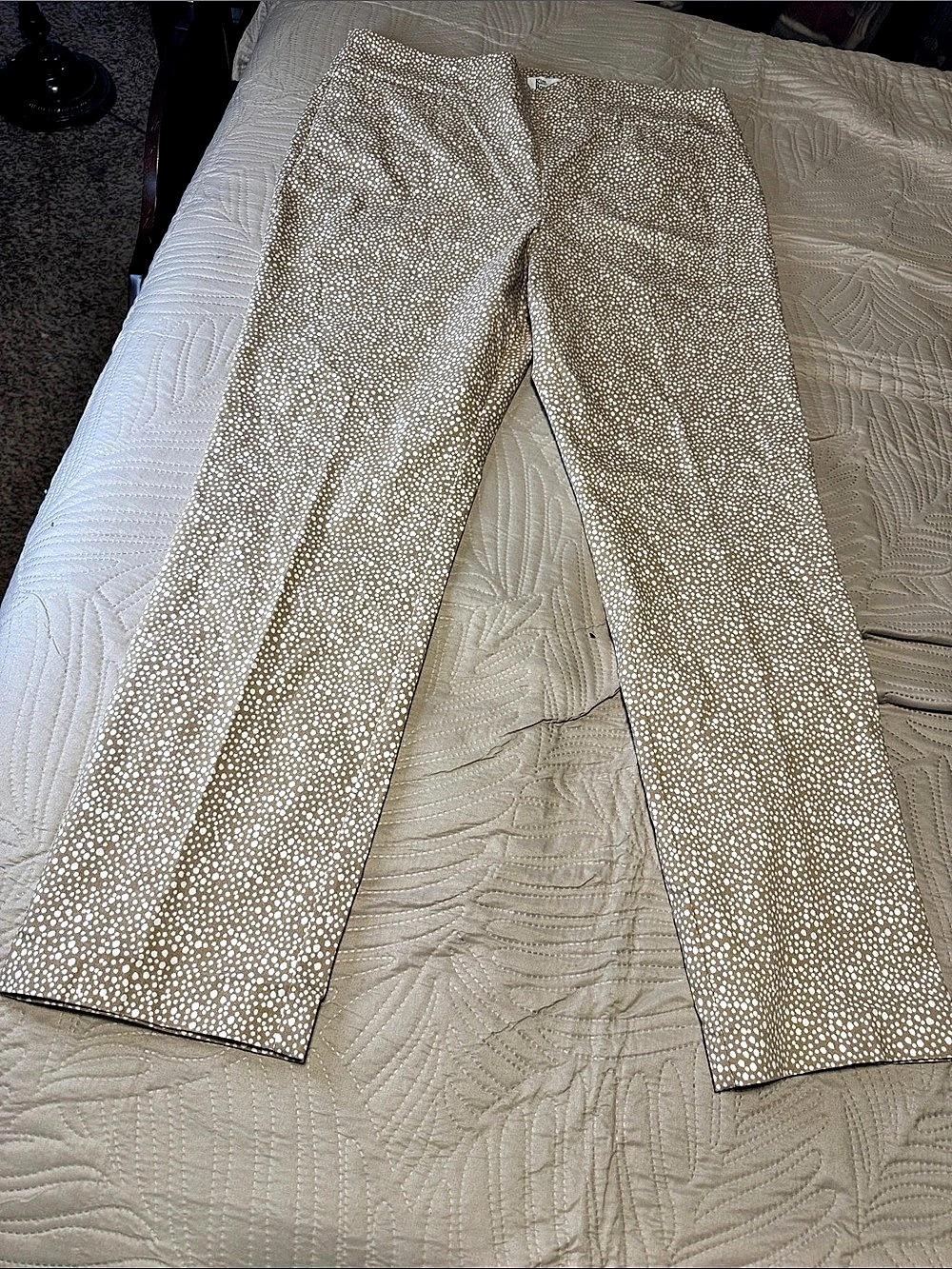 Kim Rogers Women's Polka Dot Straight Leg Pants Size 18